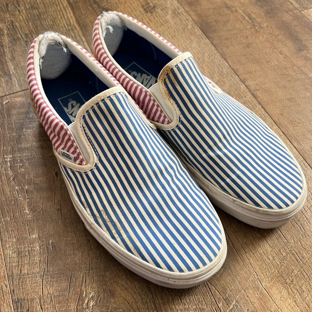 Vans Striped Slip-On Sneakers